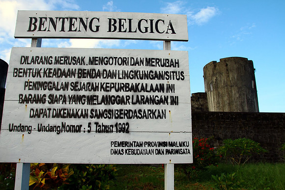 Hollantilaisten rakentama linnoitus.