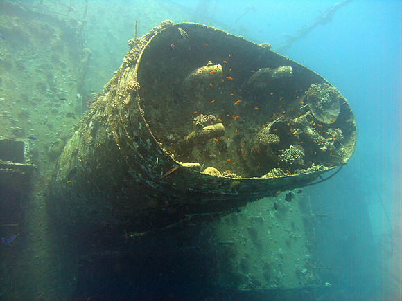 The wreck of Ghiannis D at Abu Nuhas