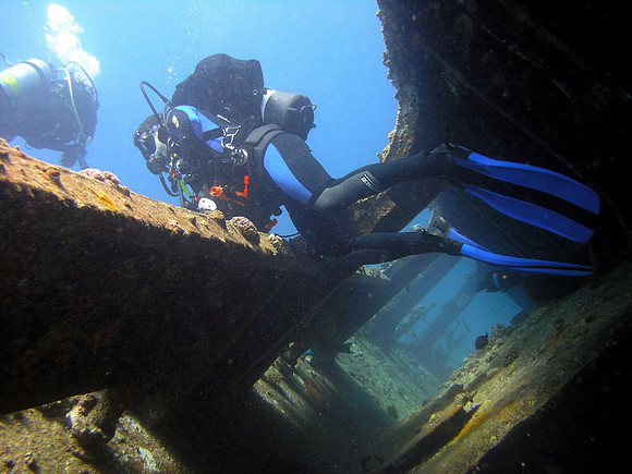 The wreck of Ghiannis "D" at Abu Nuhas, the bridge