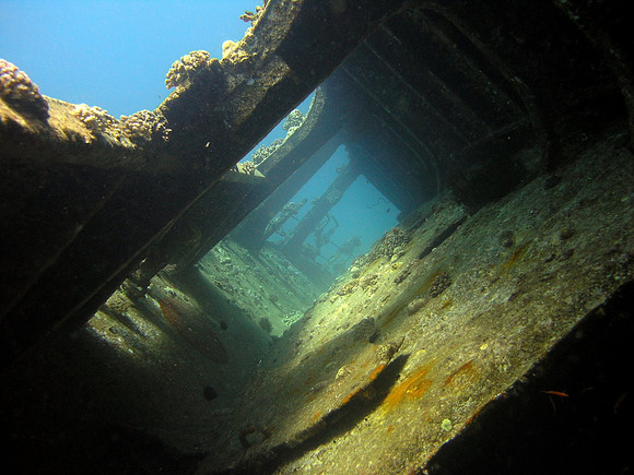 The wreck of Ghiannis "D" at Abu Nuhas, the bridge