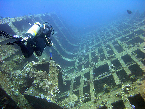 The wreck of Ghiannis "D" at Abu Nuhas