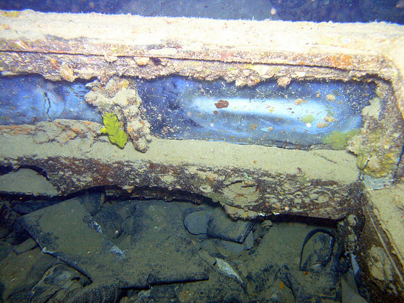Thistlegorm, a jeep, steering wheel has been stolen