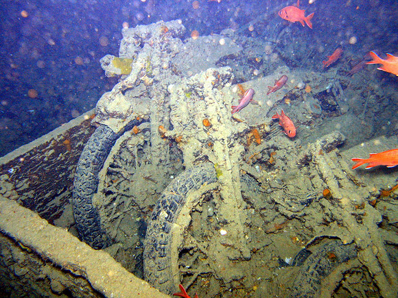 Thistlegorm, some motorcycles