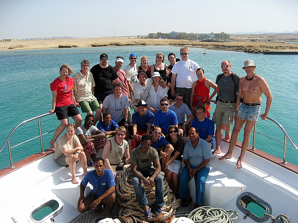 The Safari divers and Majesty crew