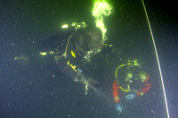 The other divers going down past us.