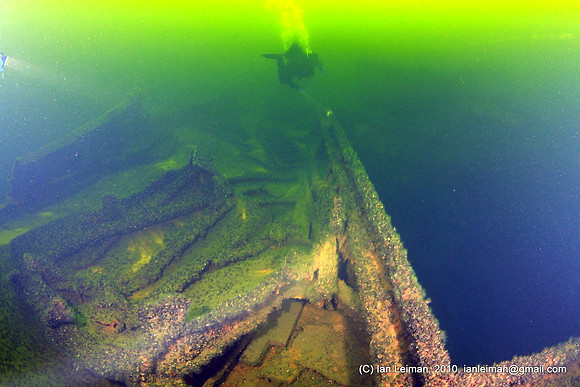 going forward over the cargo hold #1