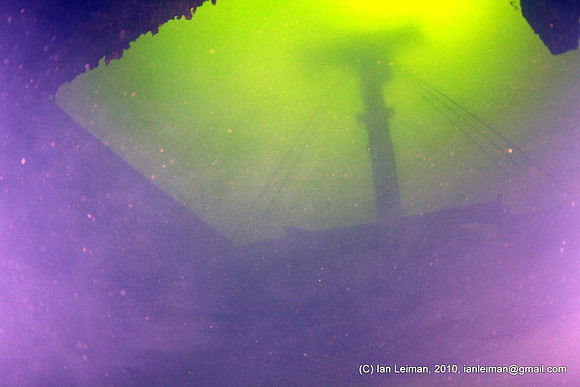 inside cargo hold 5, look up to the rear mast