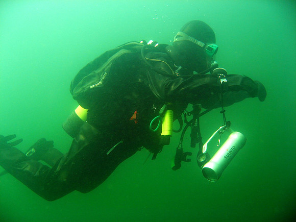 Utö, wreck of Park Victory. At 5m deco stop.