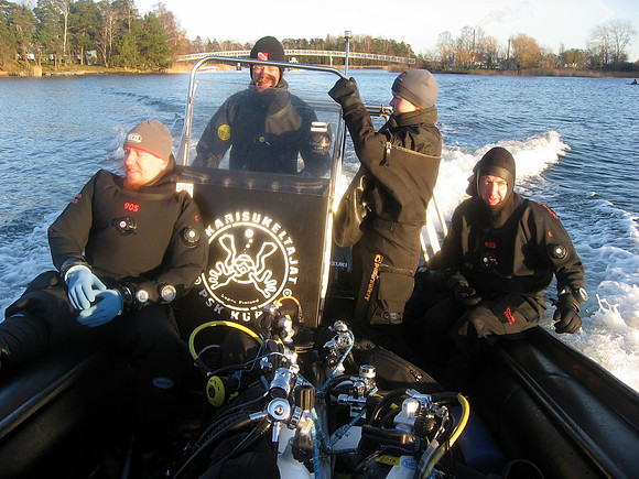 IRMELI, rib-boat of the diving club KUPLA