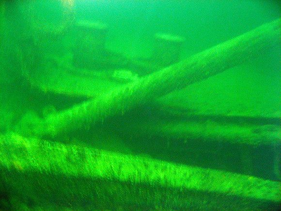 Baltic Sea, wreck of Coolaroo, bollards on main deck